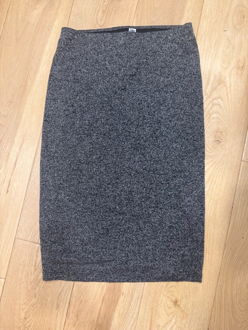 Grey Knit Pencil Skirt